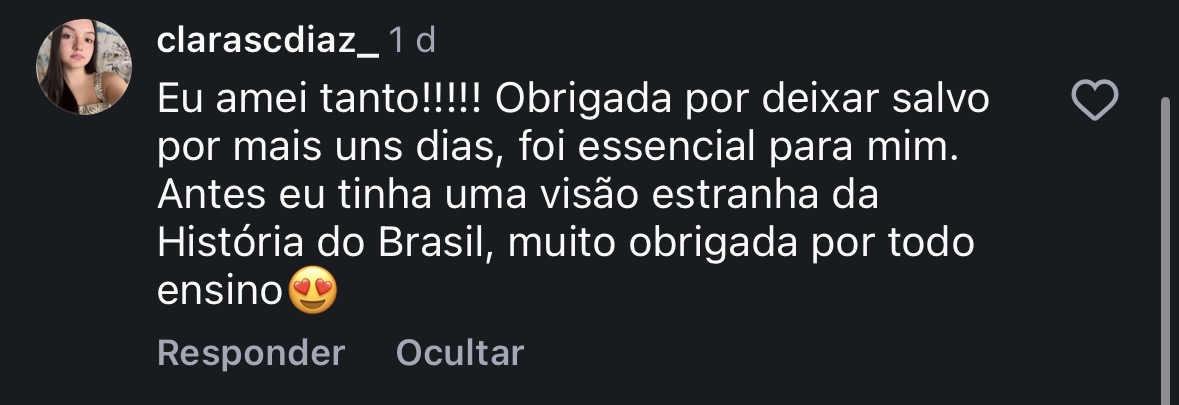 Depoimento de aluna sobre o Pré-Prova